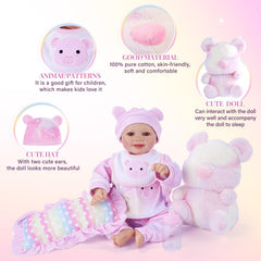 BABESIDE star-pattern onesie on reborn doll for versatile styling