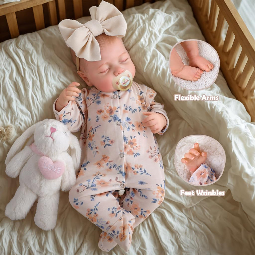 BABESIDE Reborn doll with huggable vinyl body perfect for cuddling.