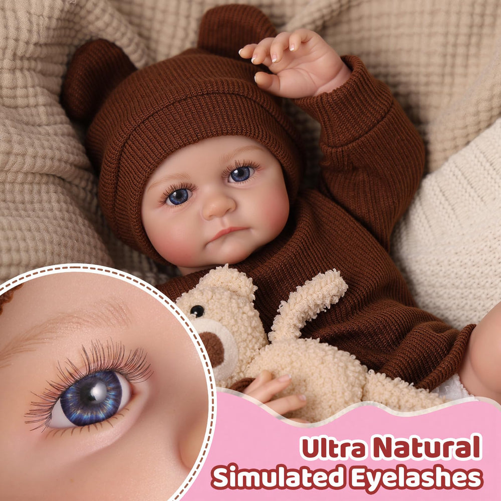 BABESIDE reborn doll in bunny outfit highlighting cute styling for imaginative play