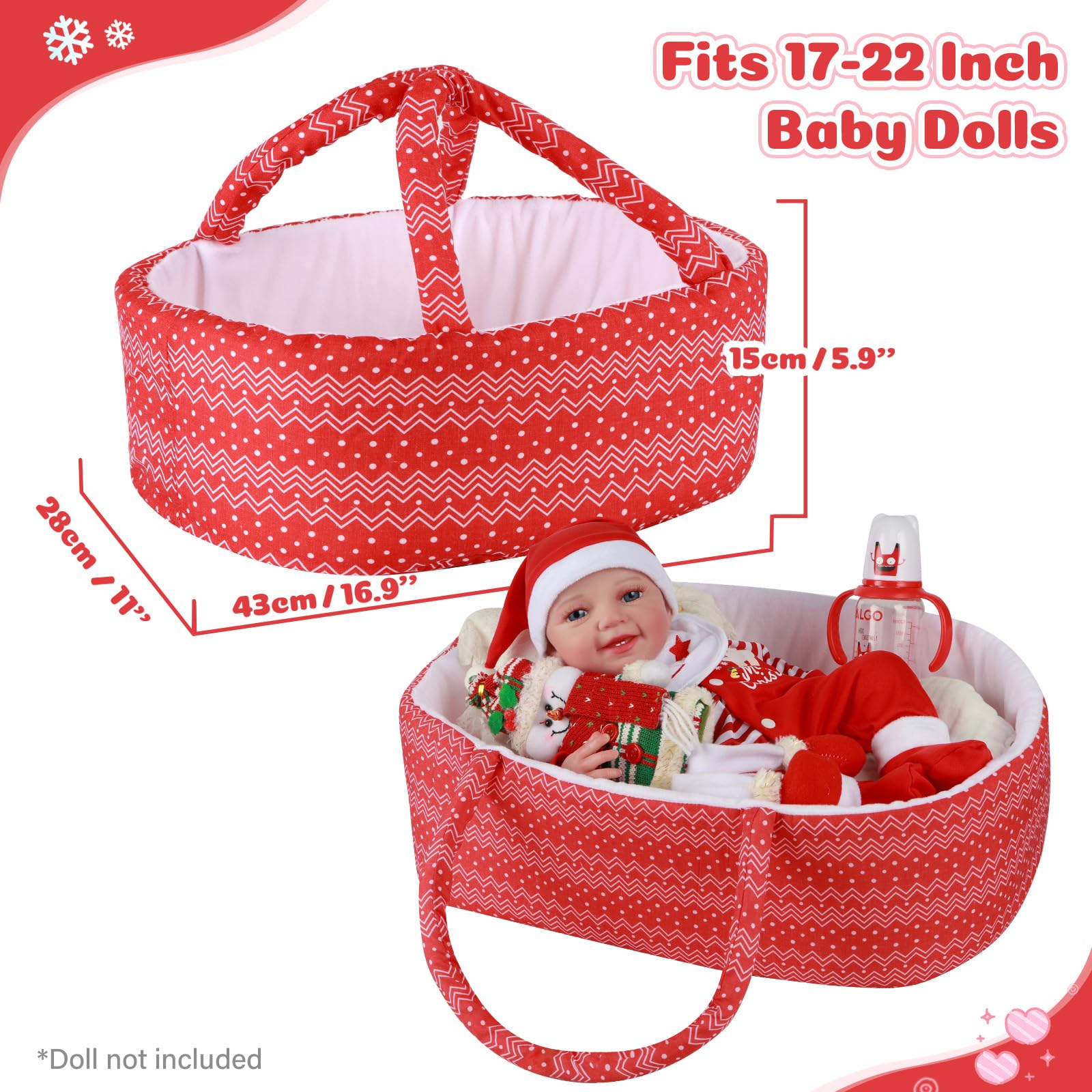 BABESIDE snowflake bassinet is sturdy and portable