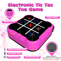 Bacare electronic tic tac toe bolt game side view highlighting slim profile for travel