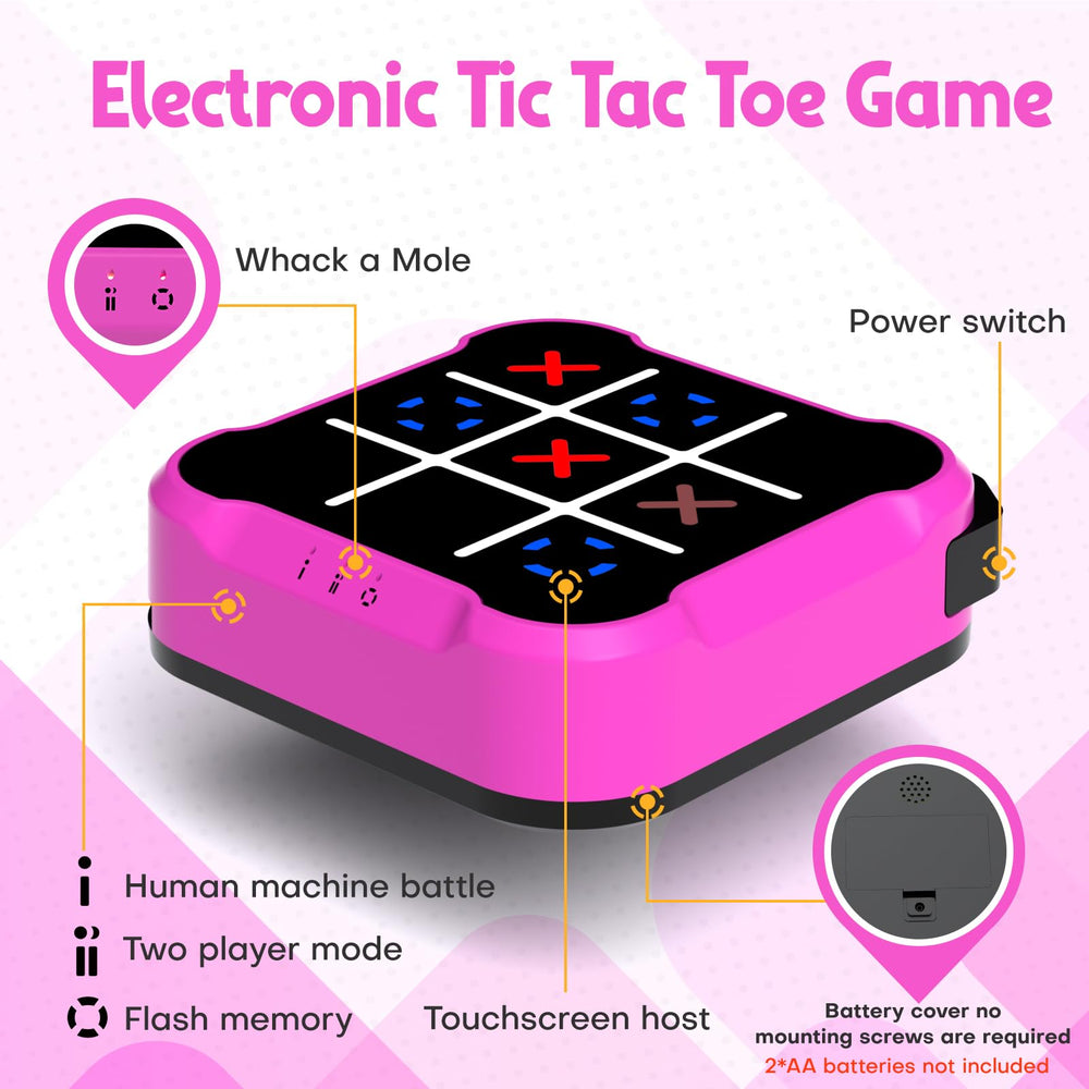 Bacare Tic Tac Toe Bolt Game digital panel highlights multiple built-in modes