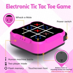 Bacare Tic Tac Toe Bolt Game digital panel highlights multiple built-in modes