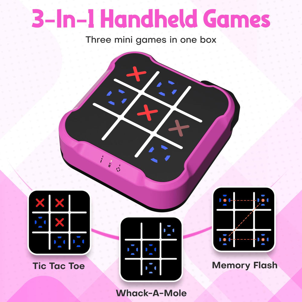 Bacare Tic Tac Toe Bolt Game memory mode screen demonstrating pattern recall