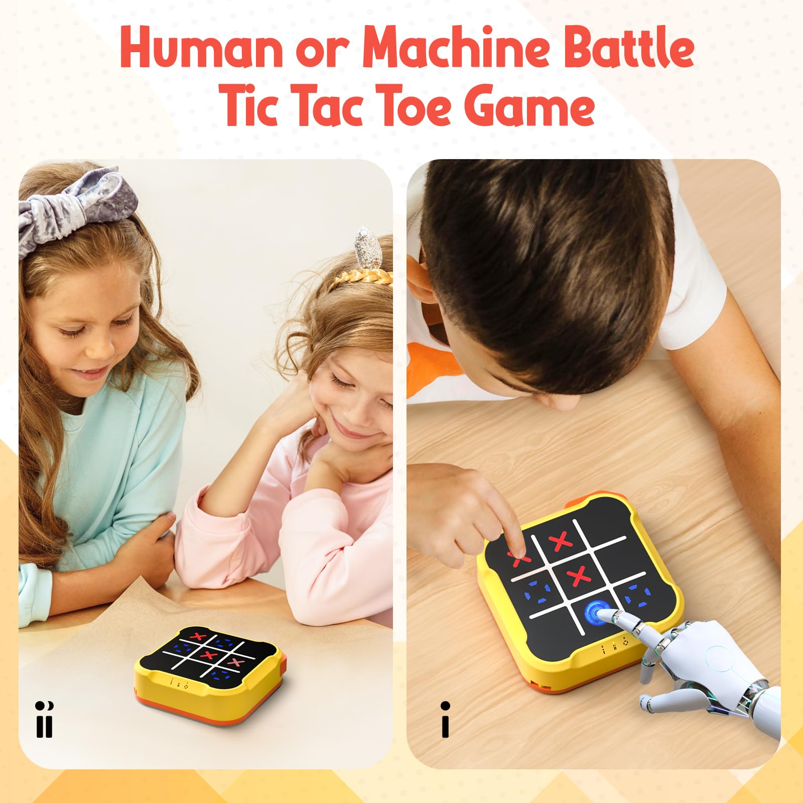 Bacare Tic Tac Toe Bolt Game LED indicators highlight responsive play and mode changes.