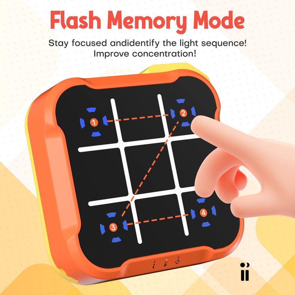 Bacare Tic Tac Toe Bolt Game whack-a-mole arcade-style reflex testing