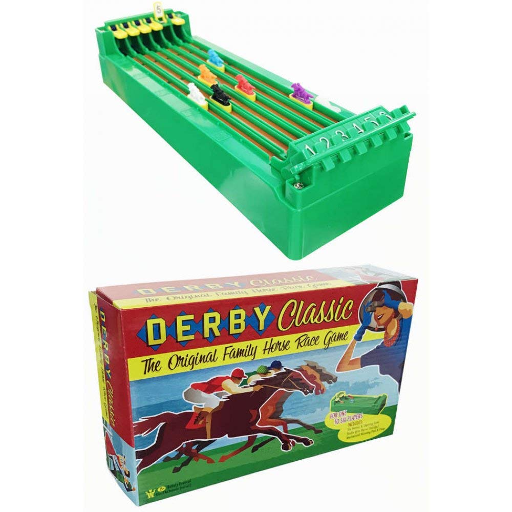 Back to Basics Derby Horse Race desktop game showcases six racing horses for quick, engaging play.