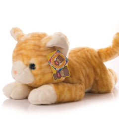 Backlood Toys 12-inch orange cat plush full-size cuddle buddy for kids.