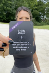 Bad Cards Fore Good Golfers bachelor party setup for memorable laughs