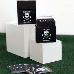Bad Cards Fore Good Golfers package unboxing shows ready-to-play set for social rounds