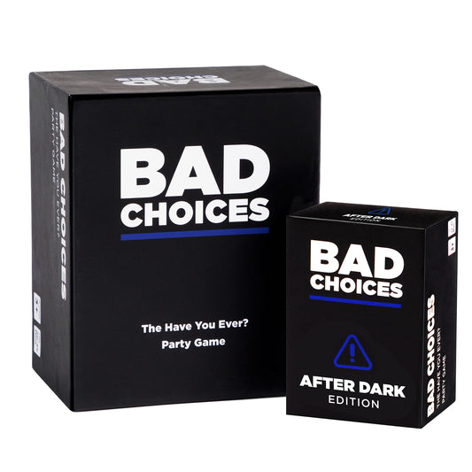 BAD CHOICES After Dark Edition cards spread for bold conversations and laughs