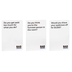 Bad Choices cards spread on table during a group session