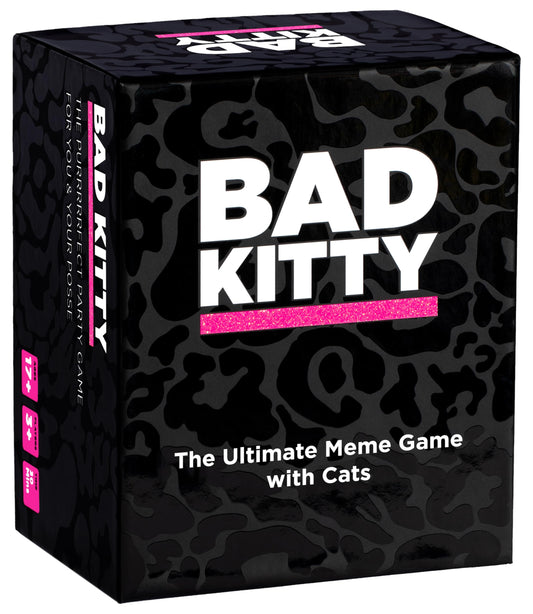 Bad Kitty party game setup for group, ready to start a laughter-filled night.