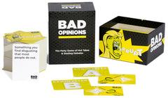 BAD OPINIONS card-draw triggers spontaneous opinions and quick thinking.