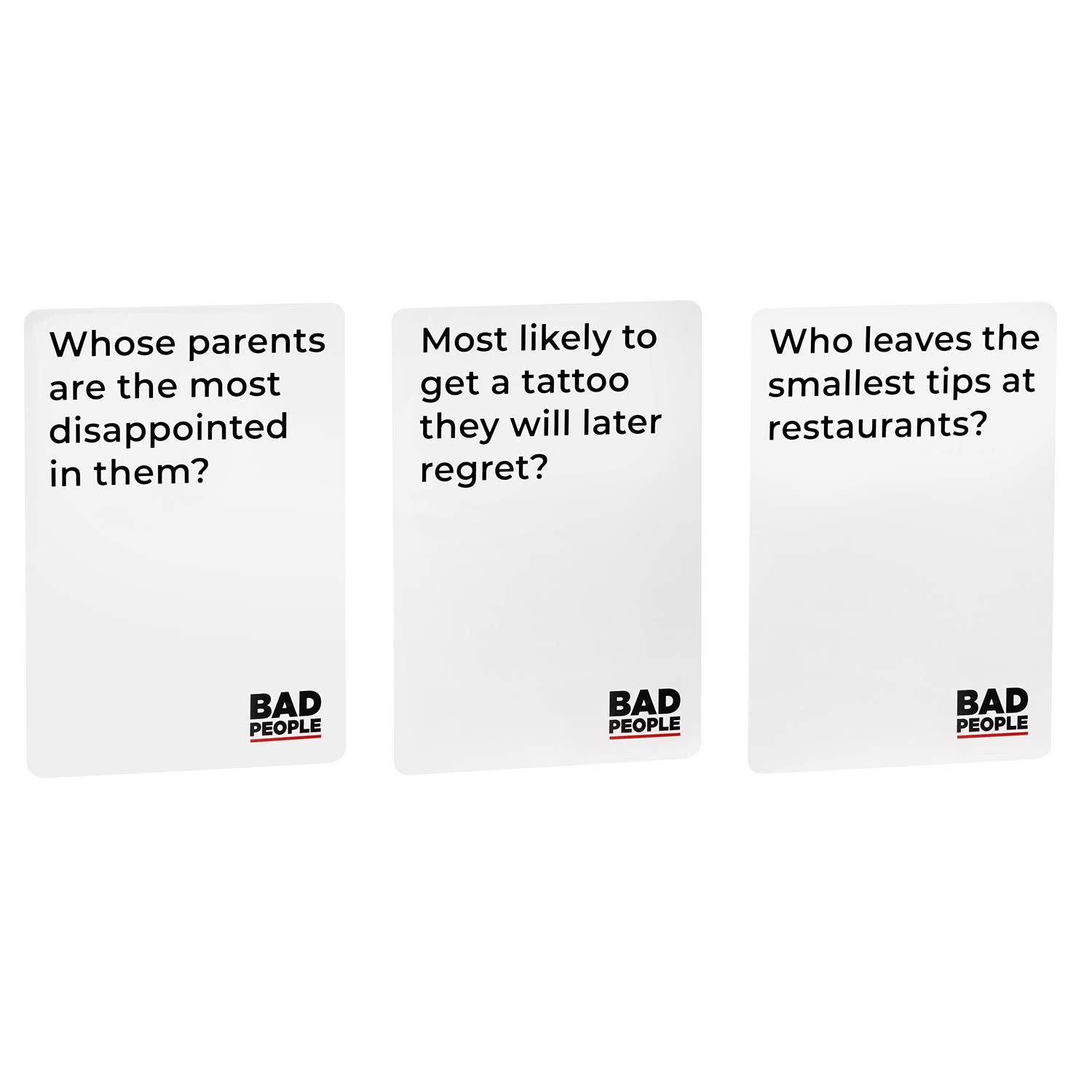 Double Down cards ready to spice up the round in Bad People