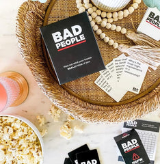 Game night setup with snacks and seating for players