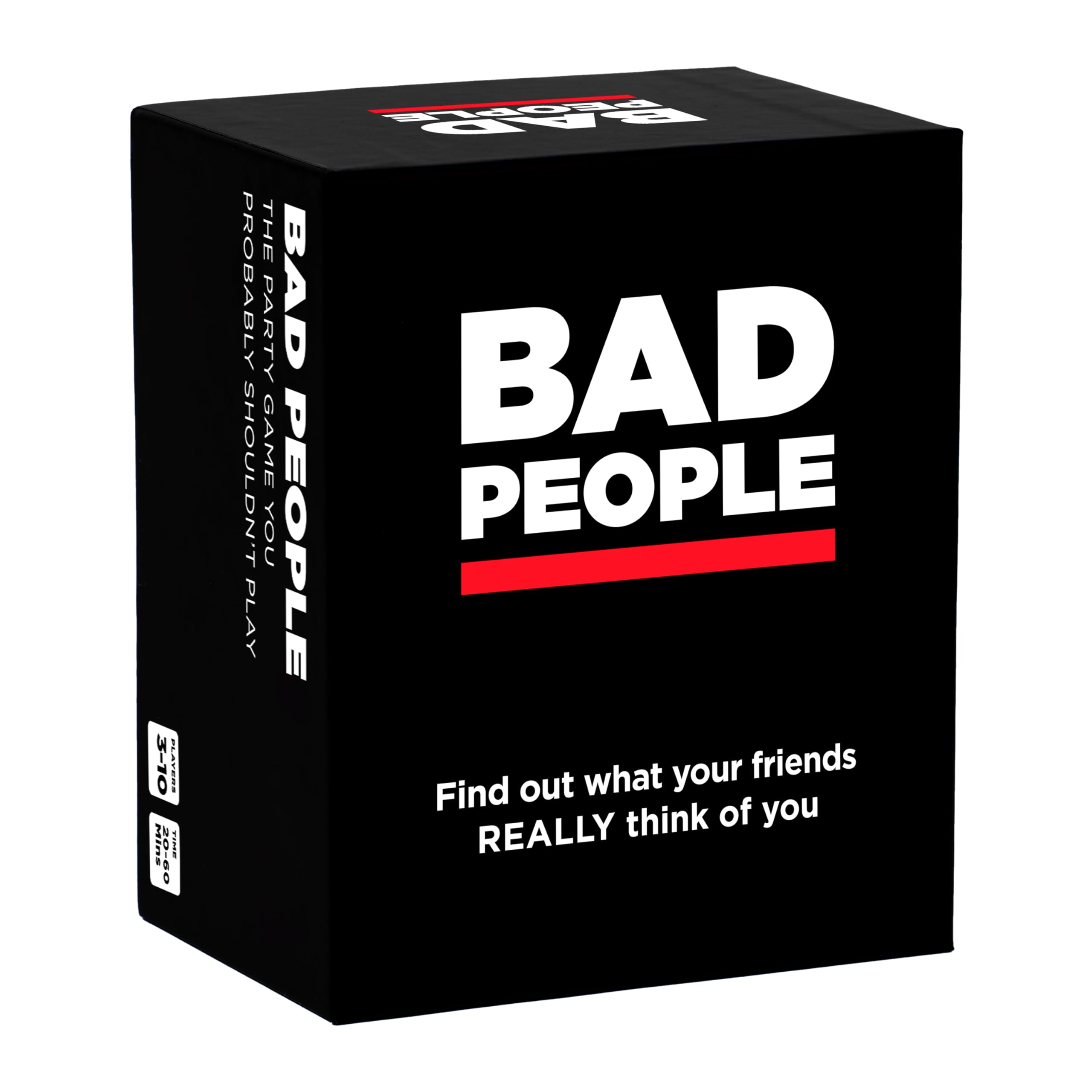 Bad People party game box cover for adult parties
