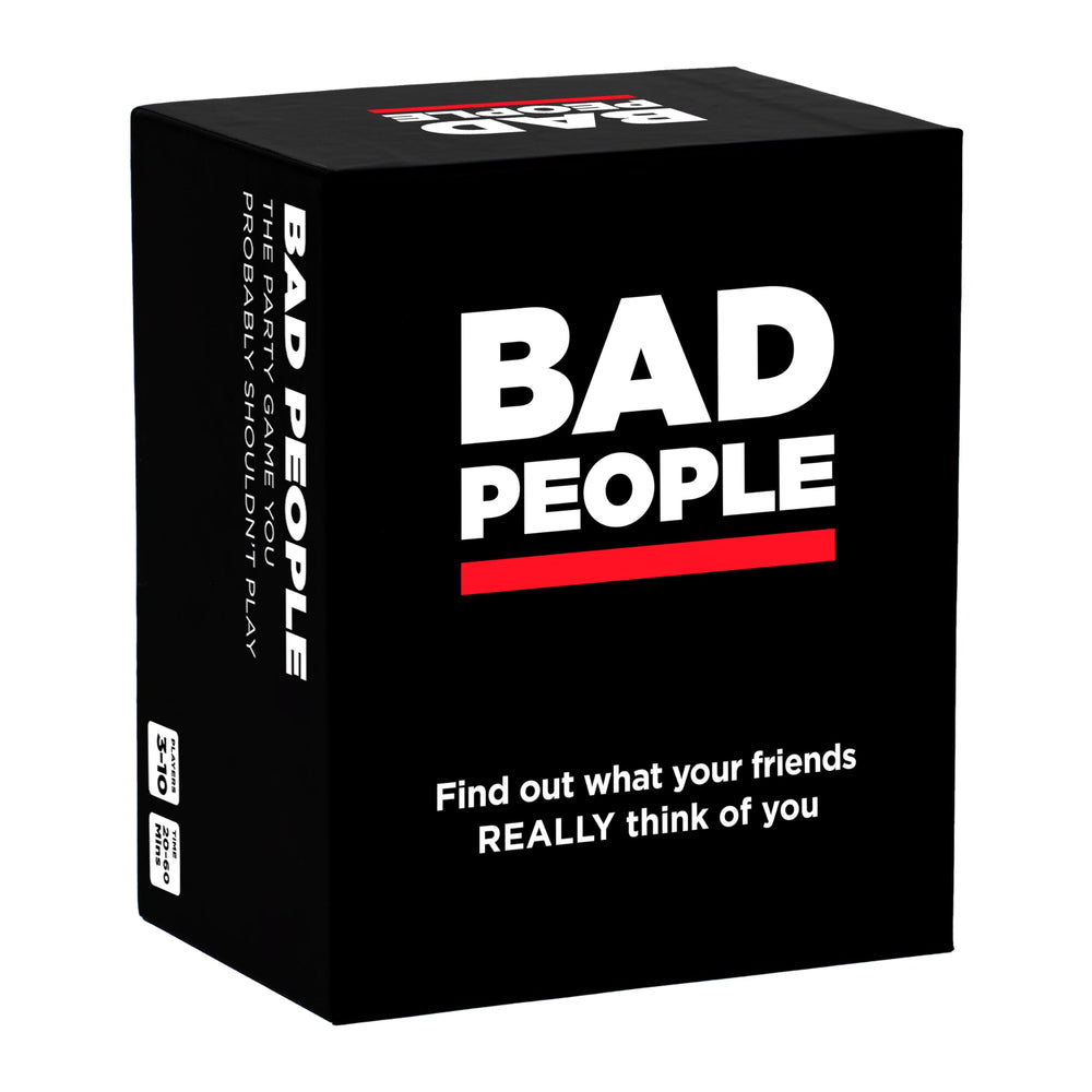 Bad People party game box cover for adult parties