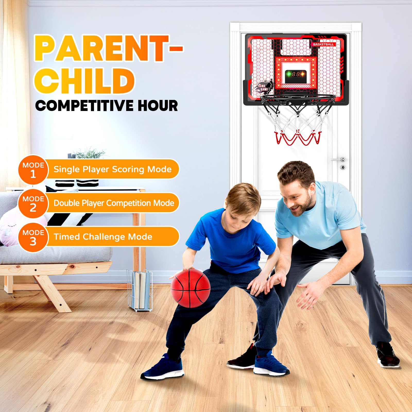 BADGOAL anti-impact backboard keeps play safe and quiet.