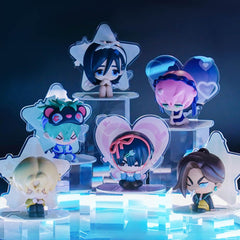 Bahomu Alien Stage figure atop a shelf adds playful decor for fans.