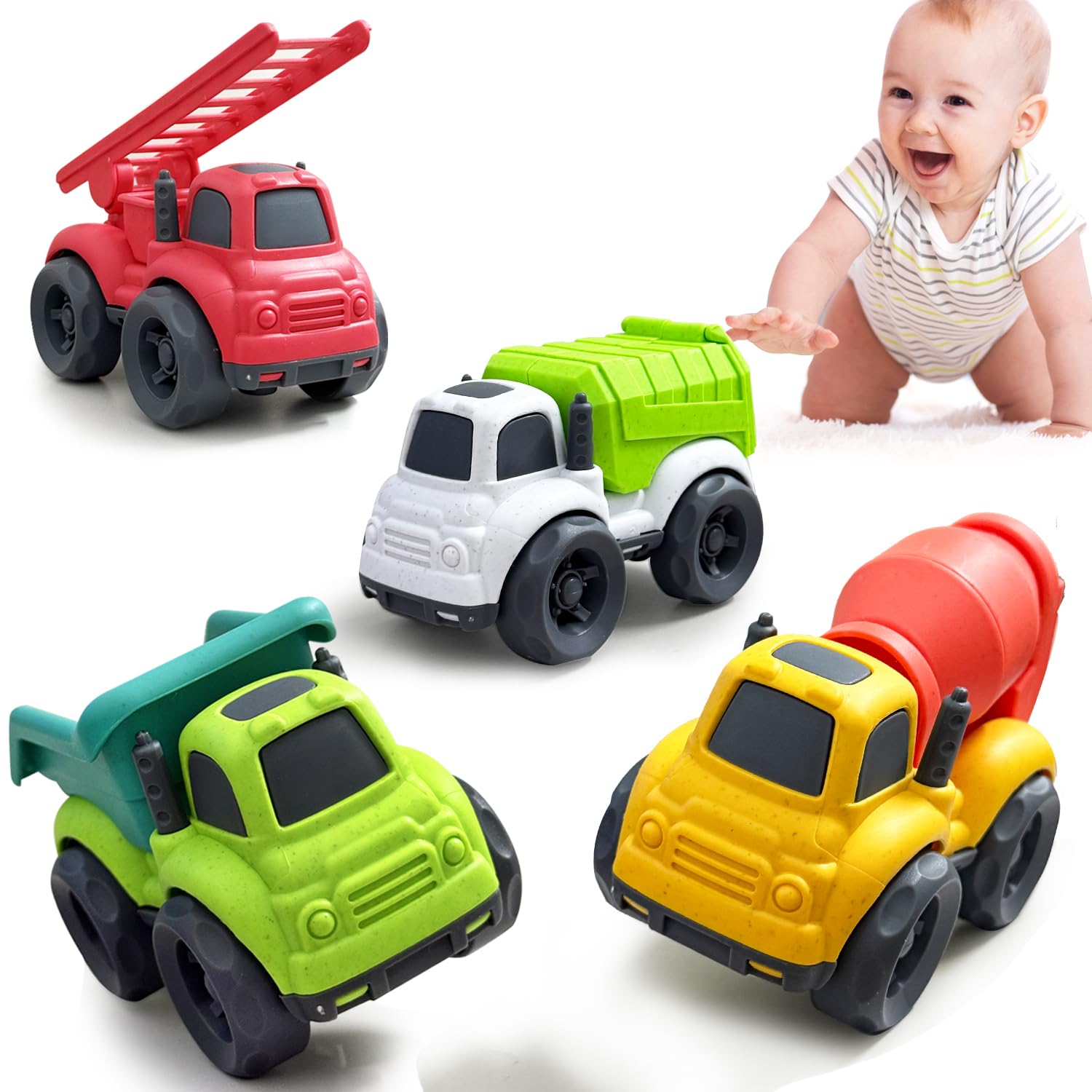Baimiby toddler dump truck front view ready for imaginative play outdoors