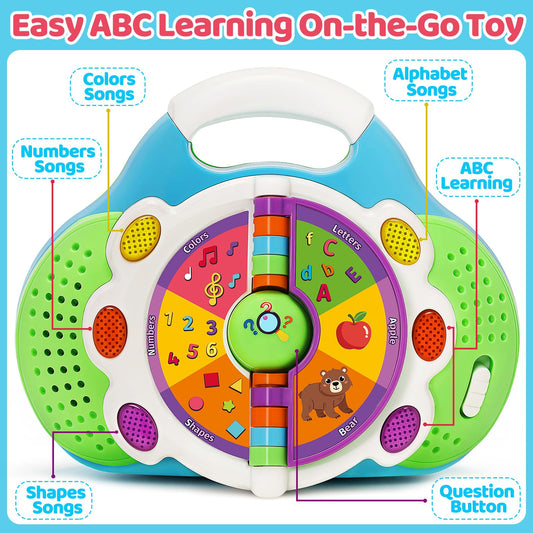 BainGesk alphabet flip toy with light and sound promotes letter recognition