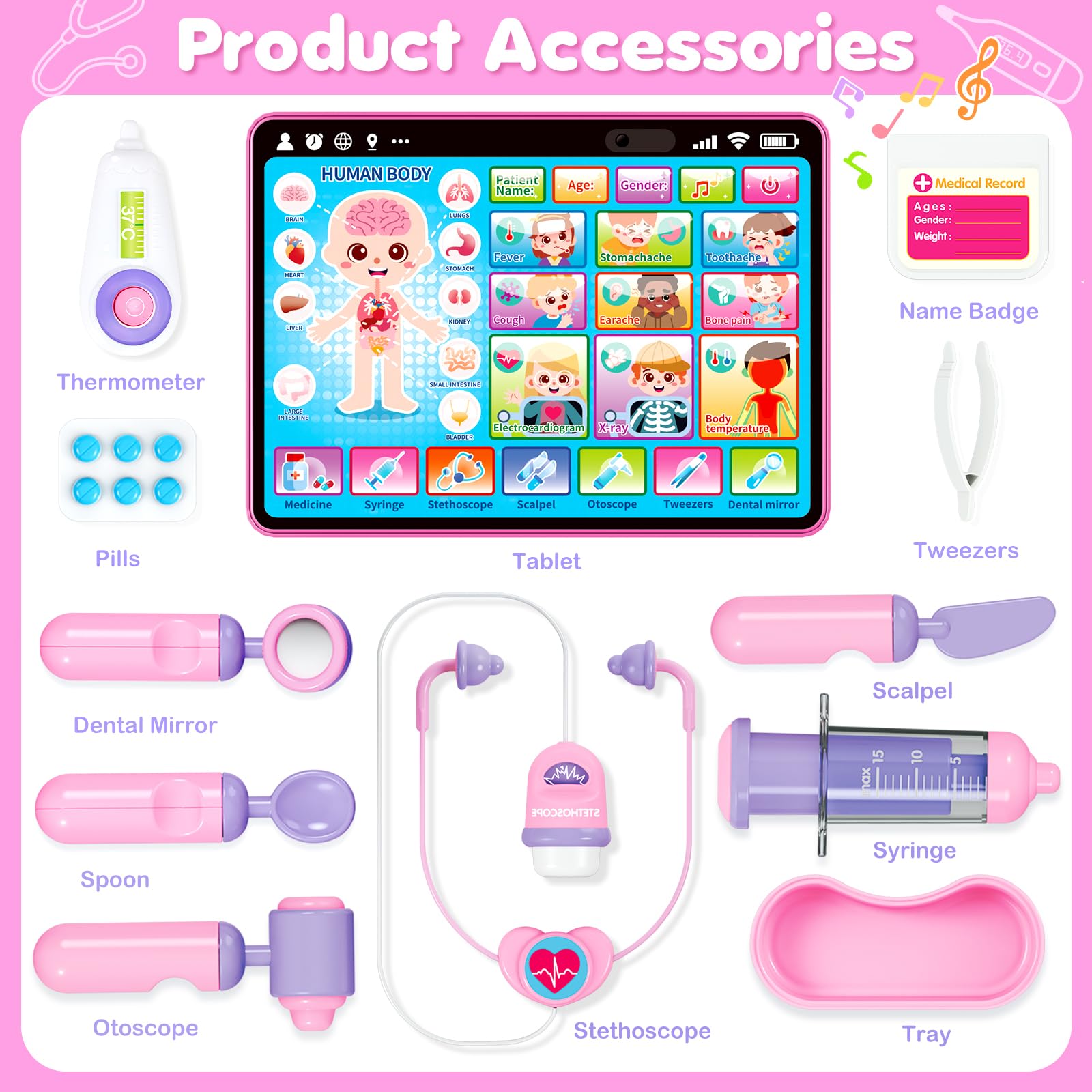 BainGesk Doctor Kit stethoscope encourages role play and medical exploration.