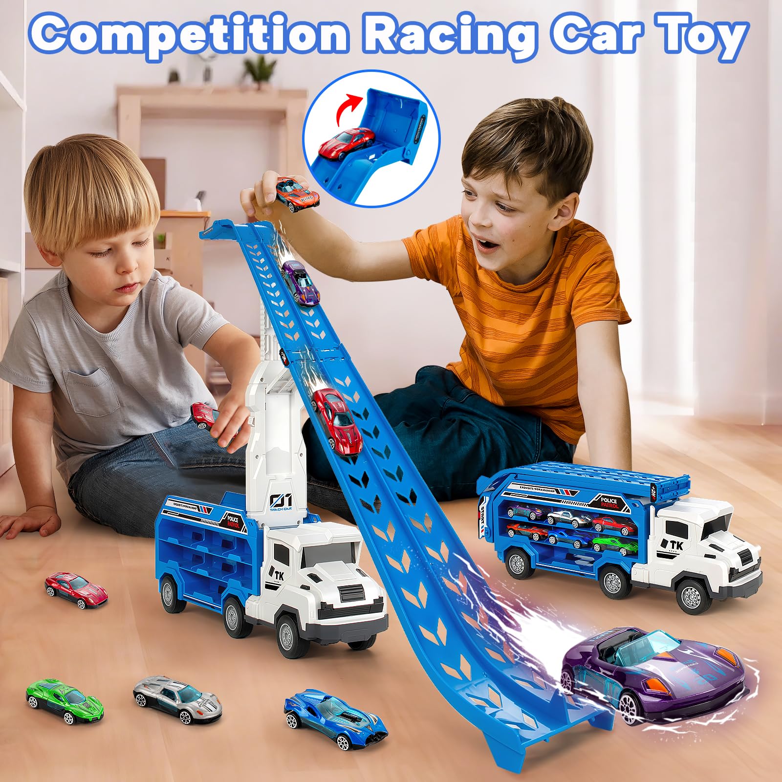 BainGesk fold-out track action enables solo or shared racing.