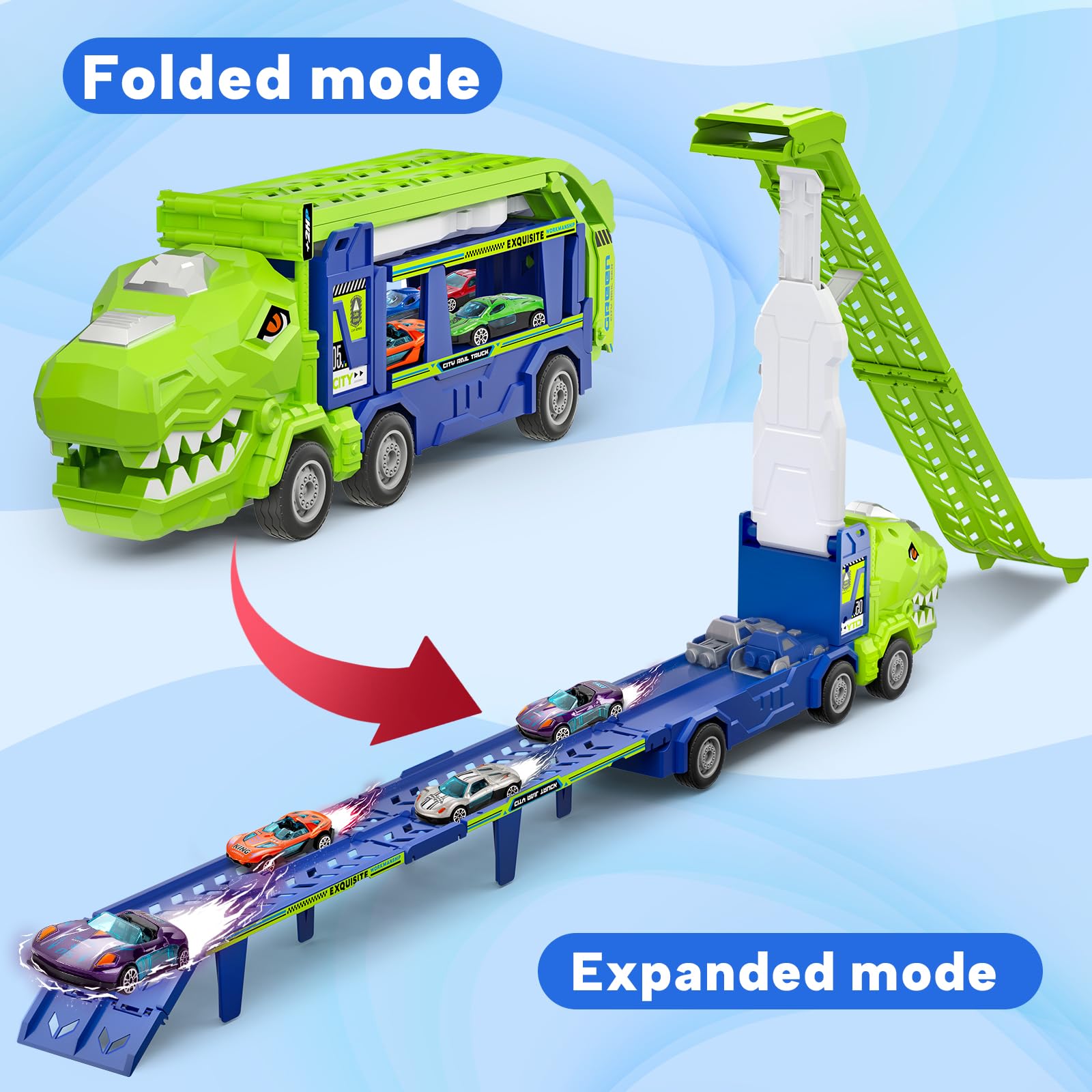 BainGesk Foldable Race Tracks deployed for quick setup
