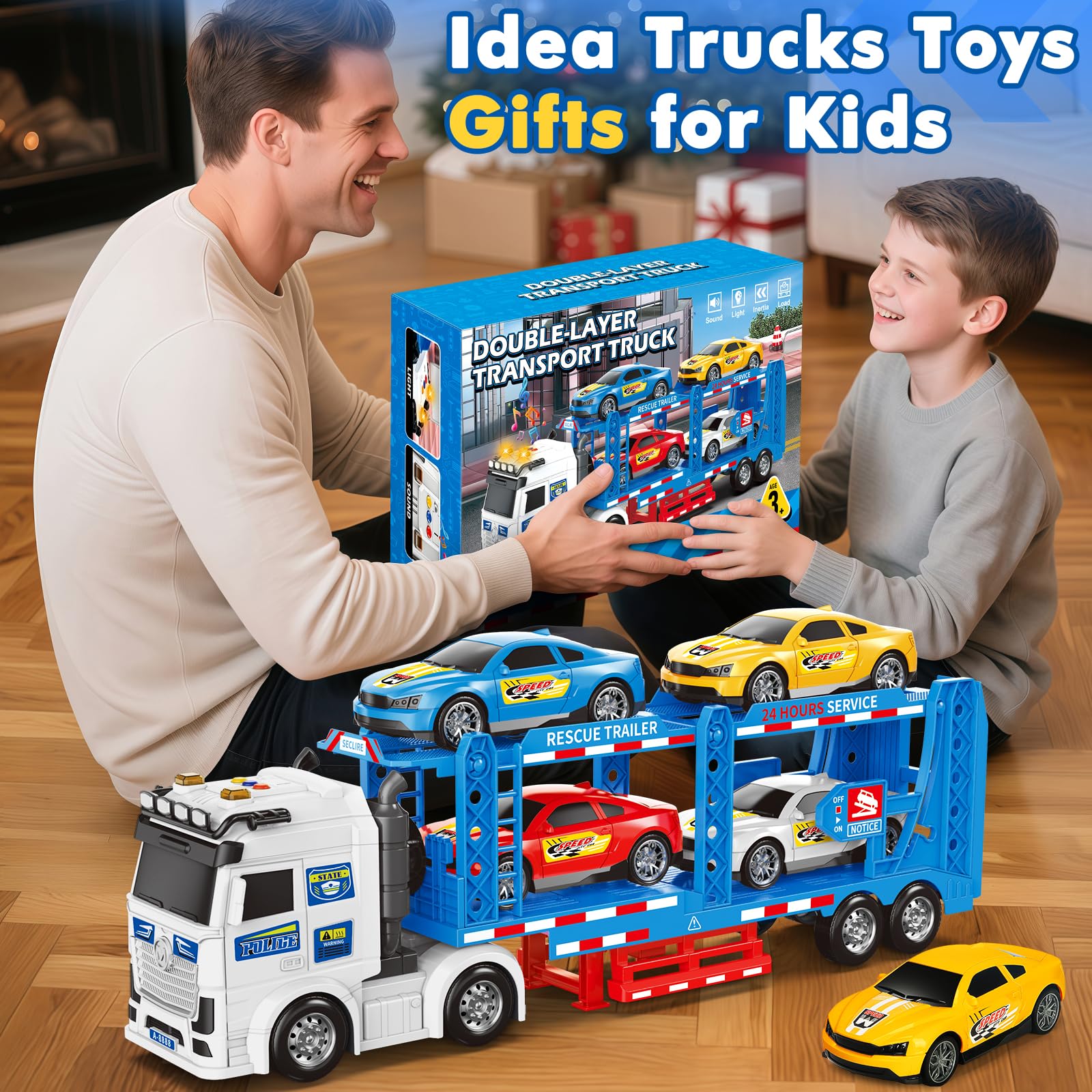 BainGesk heavy-duty transport truck designed for durable toy adventures.