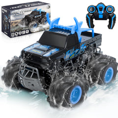 BainGesk scale 1:16 RC monster truck ready for indoor stunts.