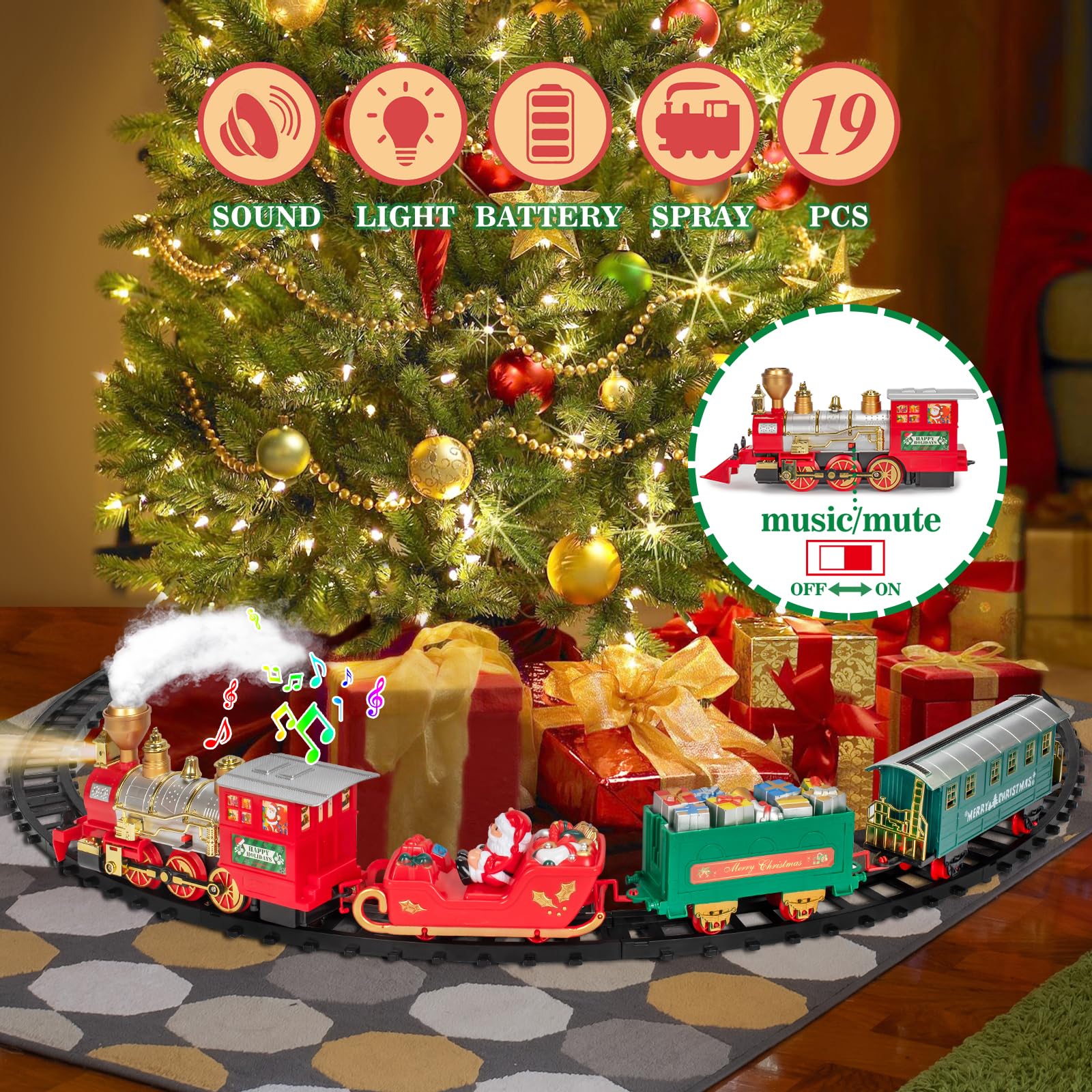 BainGesk Train Set straight tracks support smooth looping and stability