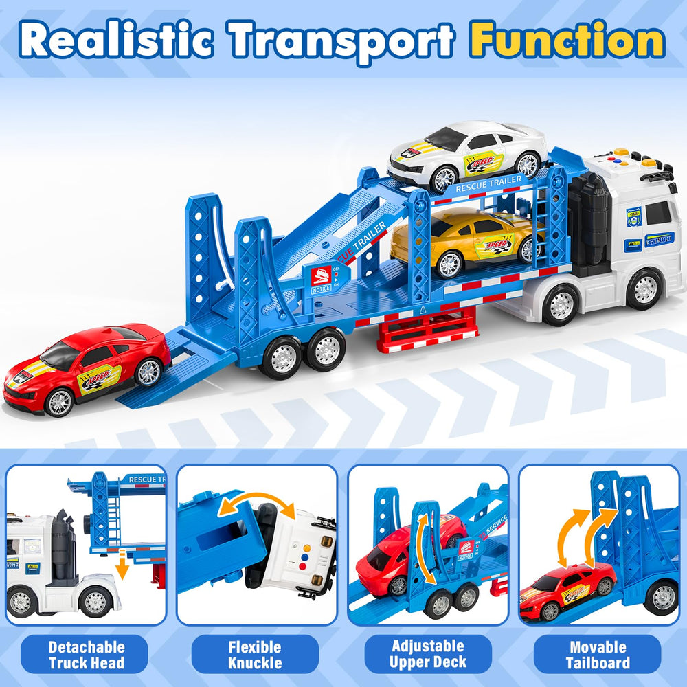 BainGesk toy set with four cars to boost sorting, racing, and storytelling.