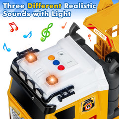 BainGesk headlights and sounds buttons spark action in road-pretend play.