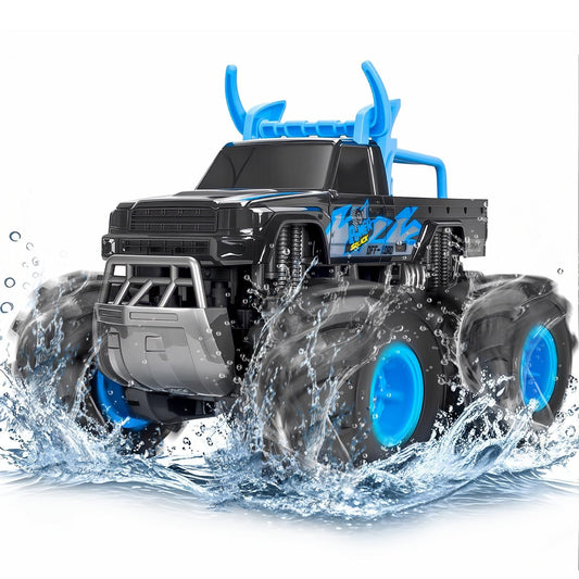 BainGesk waterproof remote-control truck side view for wet and rugged outdoor fun.