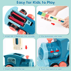 BAIWER domino train setup in seconds for quick play sessions