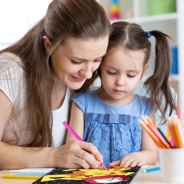 Kid-friendly 6x6 canvas from Baiwanerxiang for engaging crafting