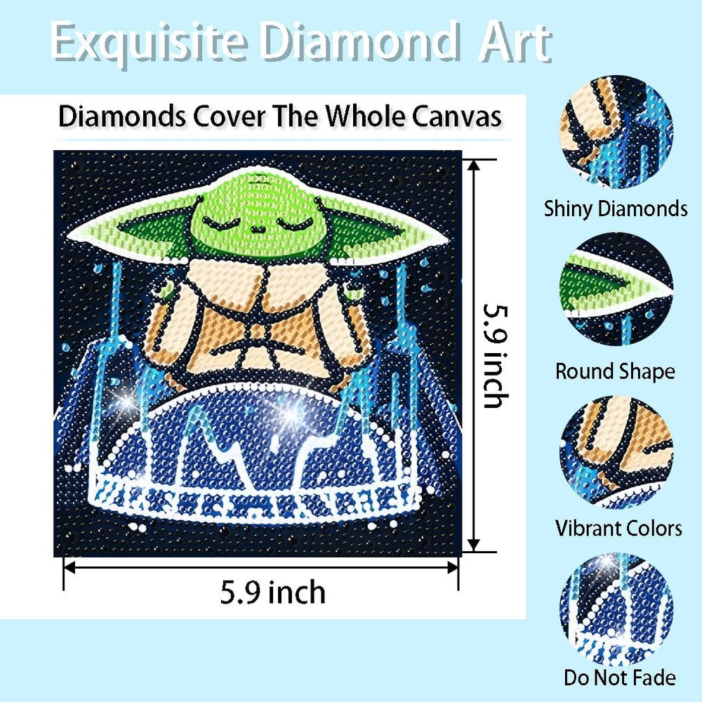 Close-up of vivid crystal diamonds in Baiwanerxiang kit bright and sparkly