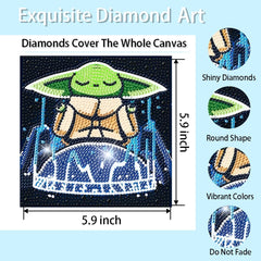 Close-up of vivid crystal diamonds in Baiwanerxiang kit bright and sparkly