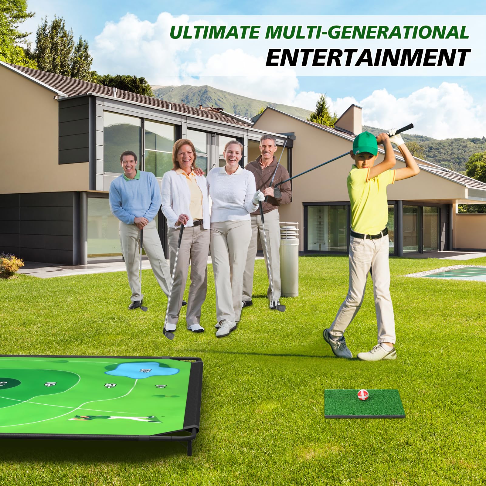 Baiyuan portable golf arena 6x6 ft for versatile practice.