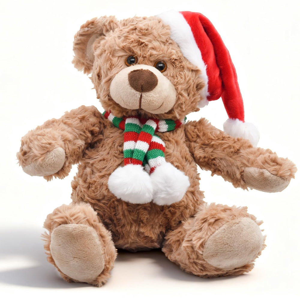 Bakalizoo 12-inch teddy bear with red heart, ideal cuddle companion.