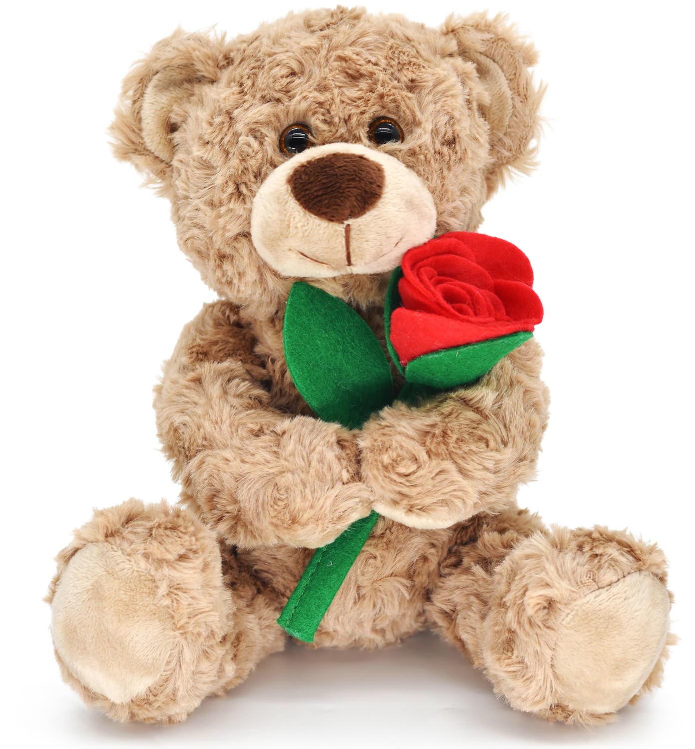 Bakalizoo rose teddy face with plush softness for cuddling