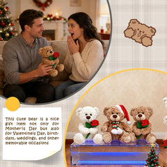 Bakalizoo rose teddy machine-washable for easy care