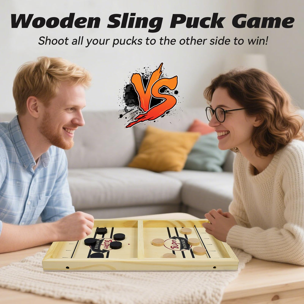 BAKAM 20 wooden pucks ready for fast play