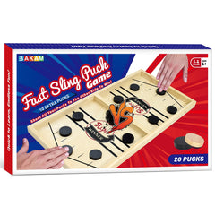 BAKAM beach or backyard fun with portable slingshot puck game