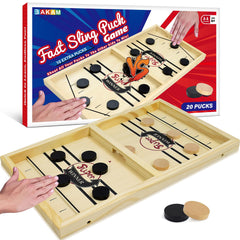 BAKAM Large Sling Puck Game in action for family fun
