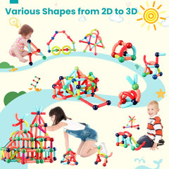 BAKAM blocks form 2D models to boost spatial thinking and color recognition.