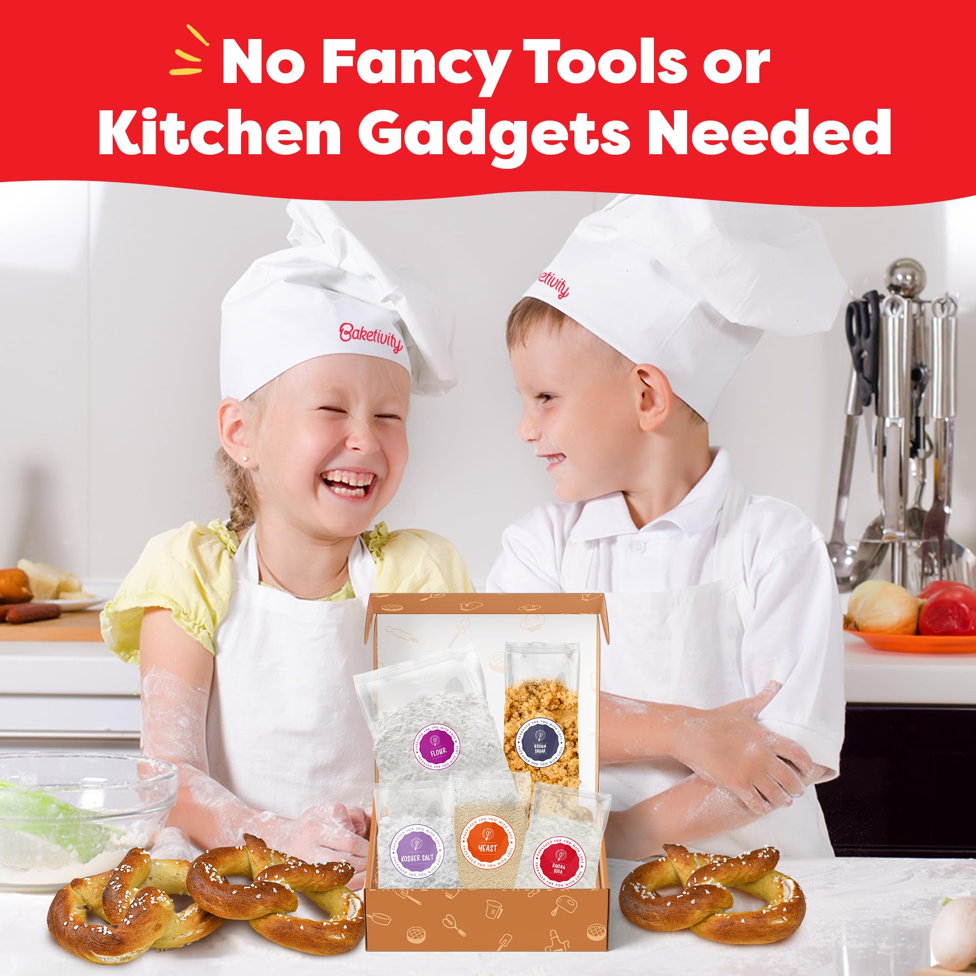 Baketivity color-coded instructions shown to help kids bake easily.