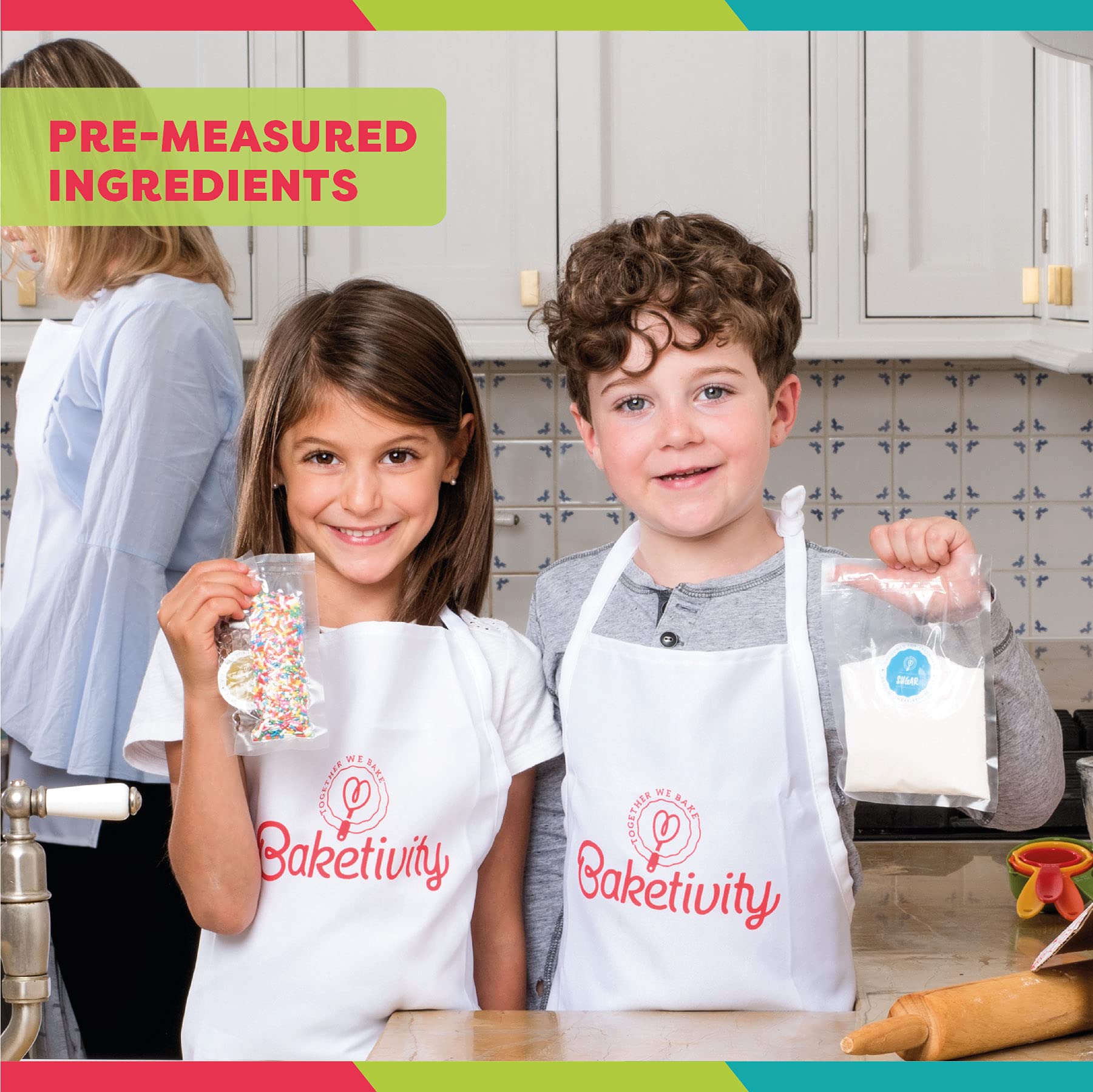 Baketivity kid-chef action image with a young baker learning by doing