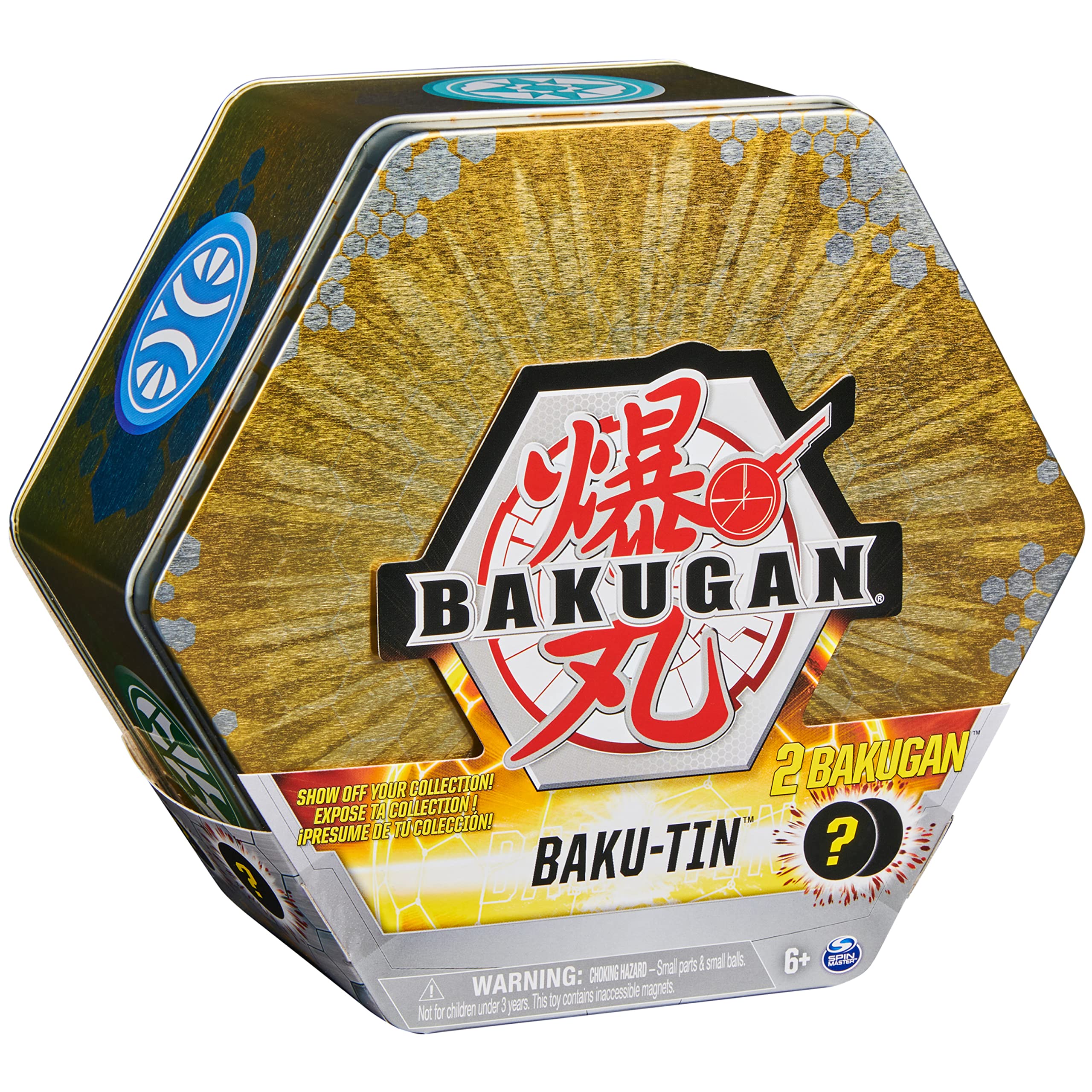 Bakugan Baku-Tin includes two decks and BakuCores for battles